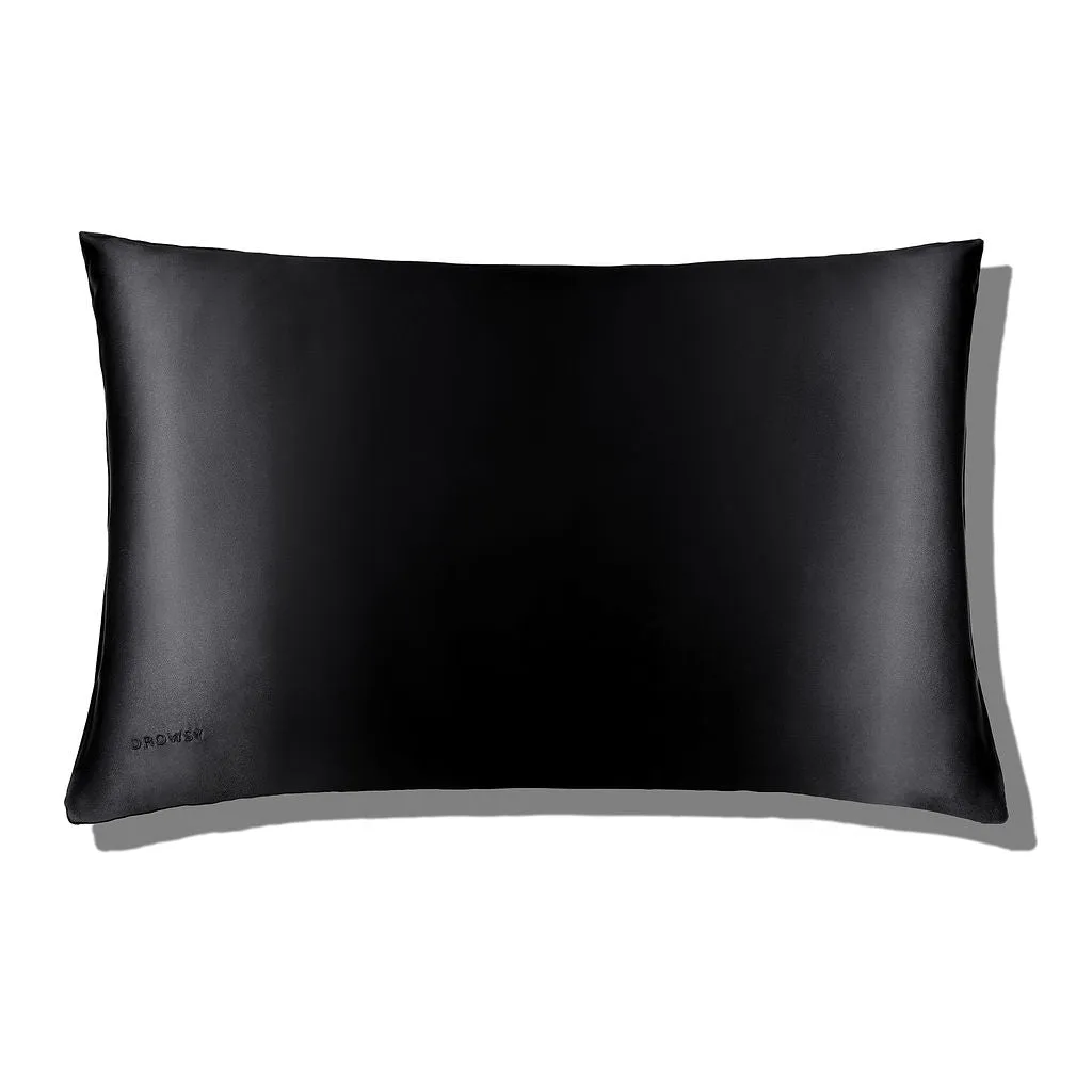Drowsy Sleep Co. Black Jade Silk Pillowcase sold by Zulily