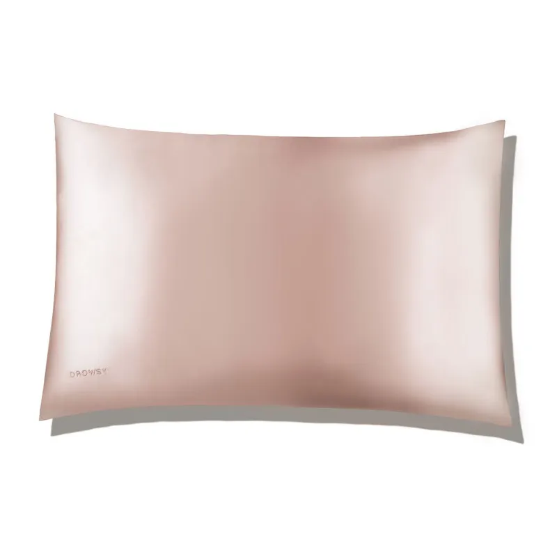 Drowsy Sleep Co. Sunset Pink Silk Pillowcase sold by Zulily