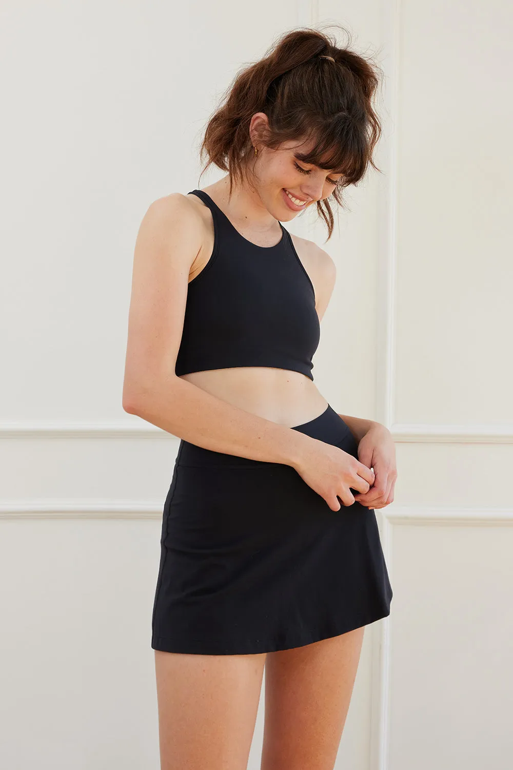 Cream Yoga Women's Evelyn skort black sold by Zulily product image thumbnail 2