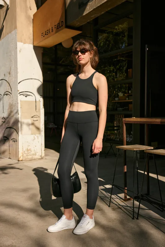 Cream Yoga Women's Jenn 7/8 length legging black sold by Zulily