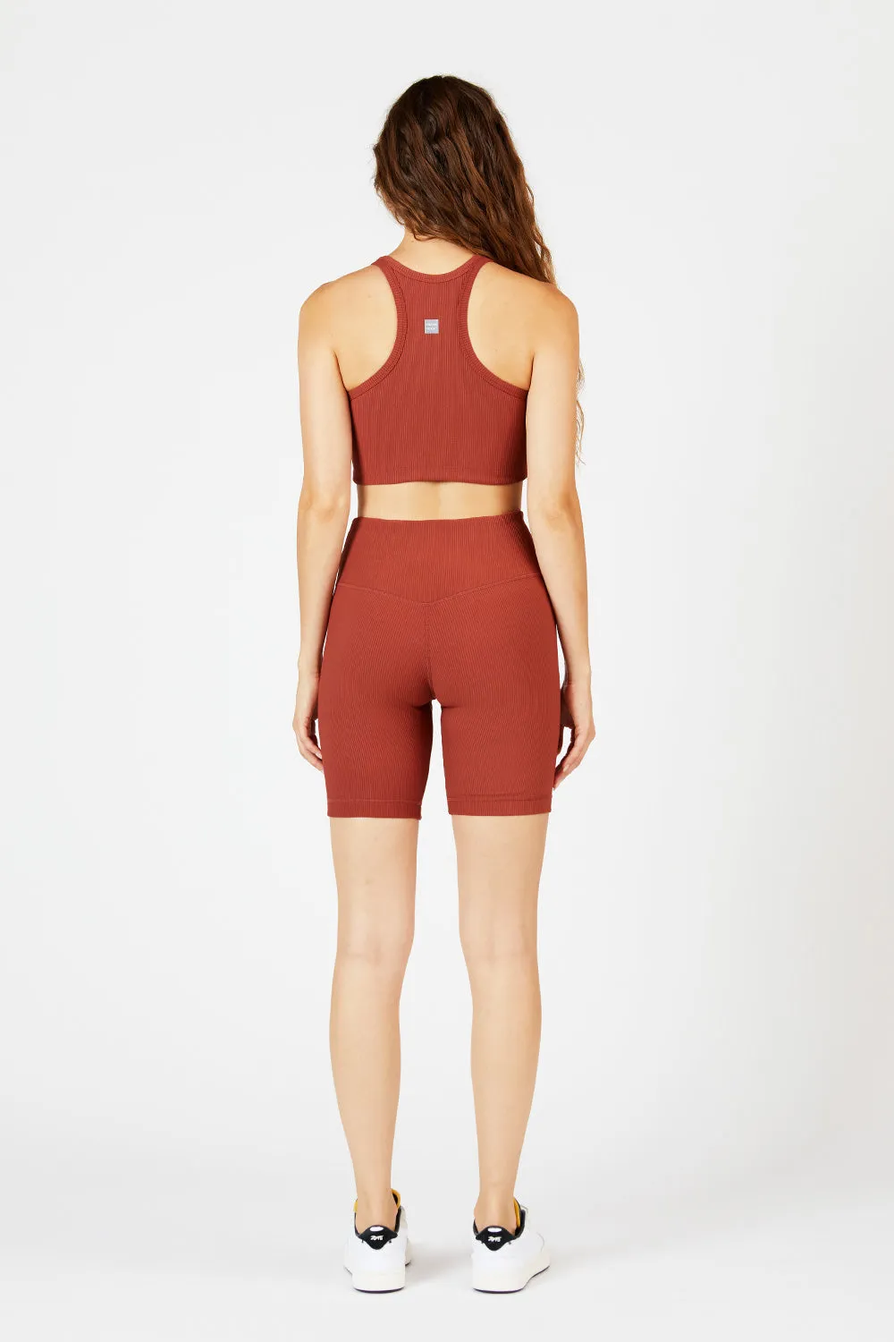 Cream Yoga Women's Harper biker shorts amber 8" sold by Zulily product image thumbnail 4