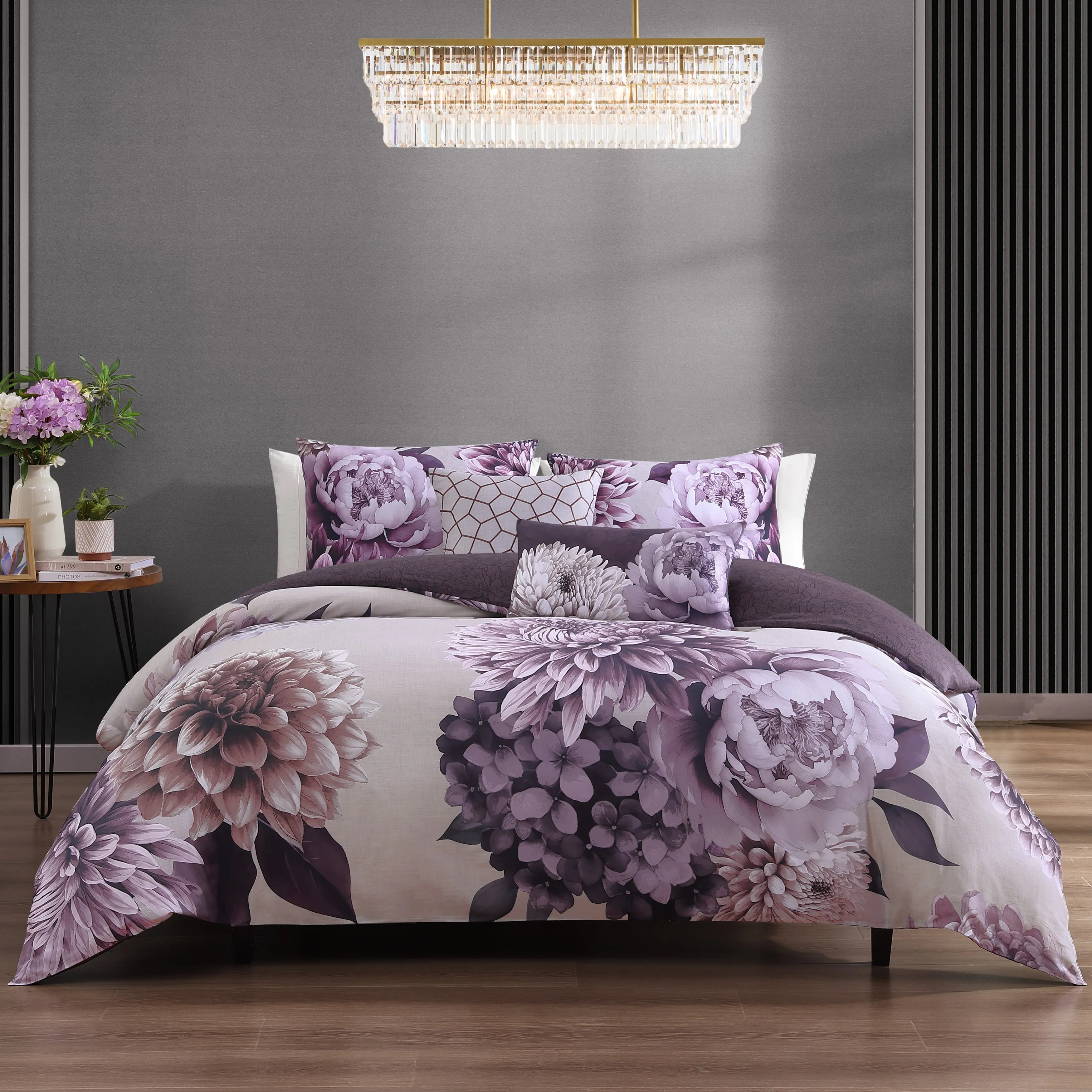 Bebejan Plum Petal 5 Piece Reversible Comforter Set sold by Zulily