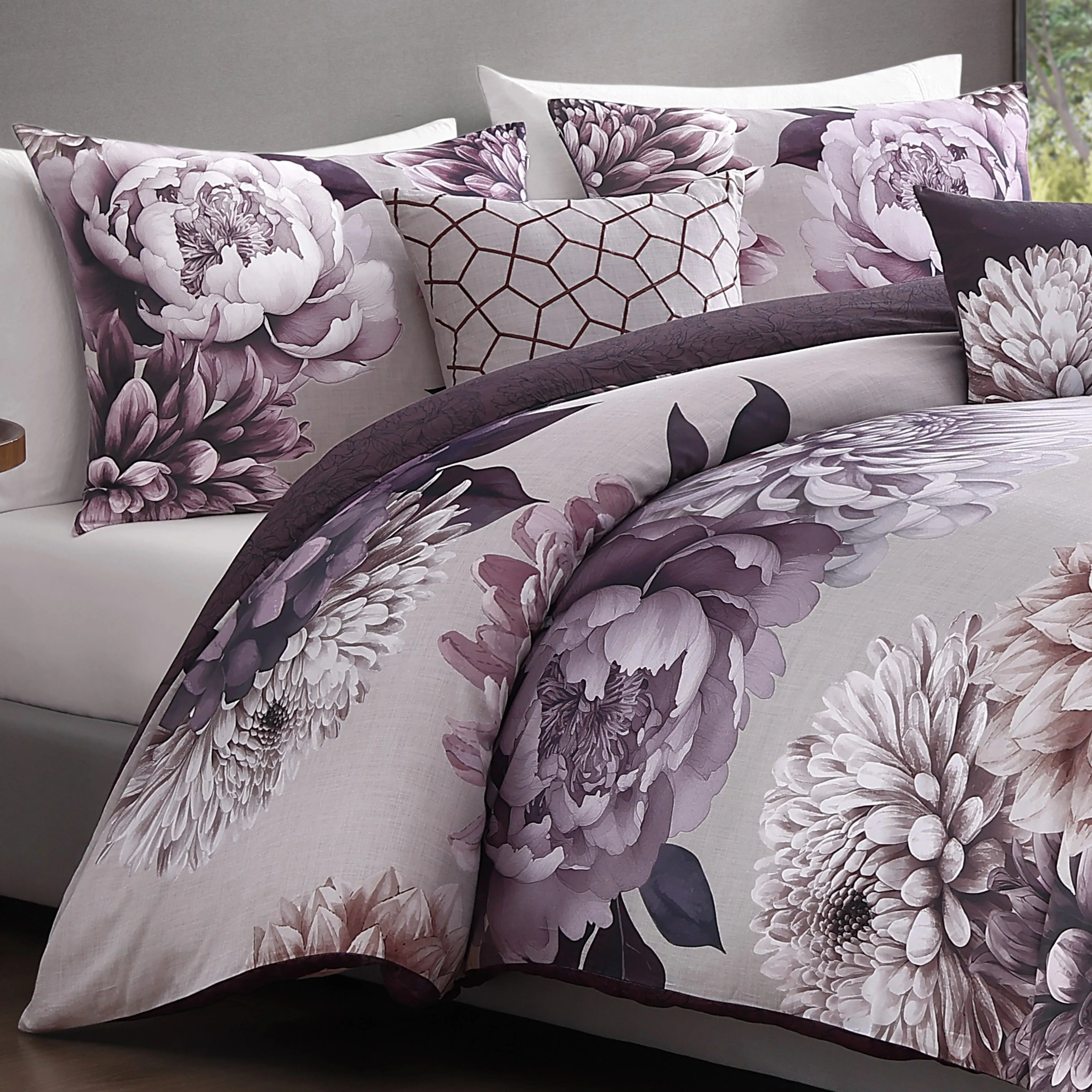 Bebejan Plum Petal 5 Piece Reversible Comforter Set sold by Zulily product image thumbnail 3
