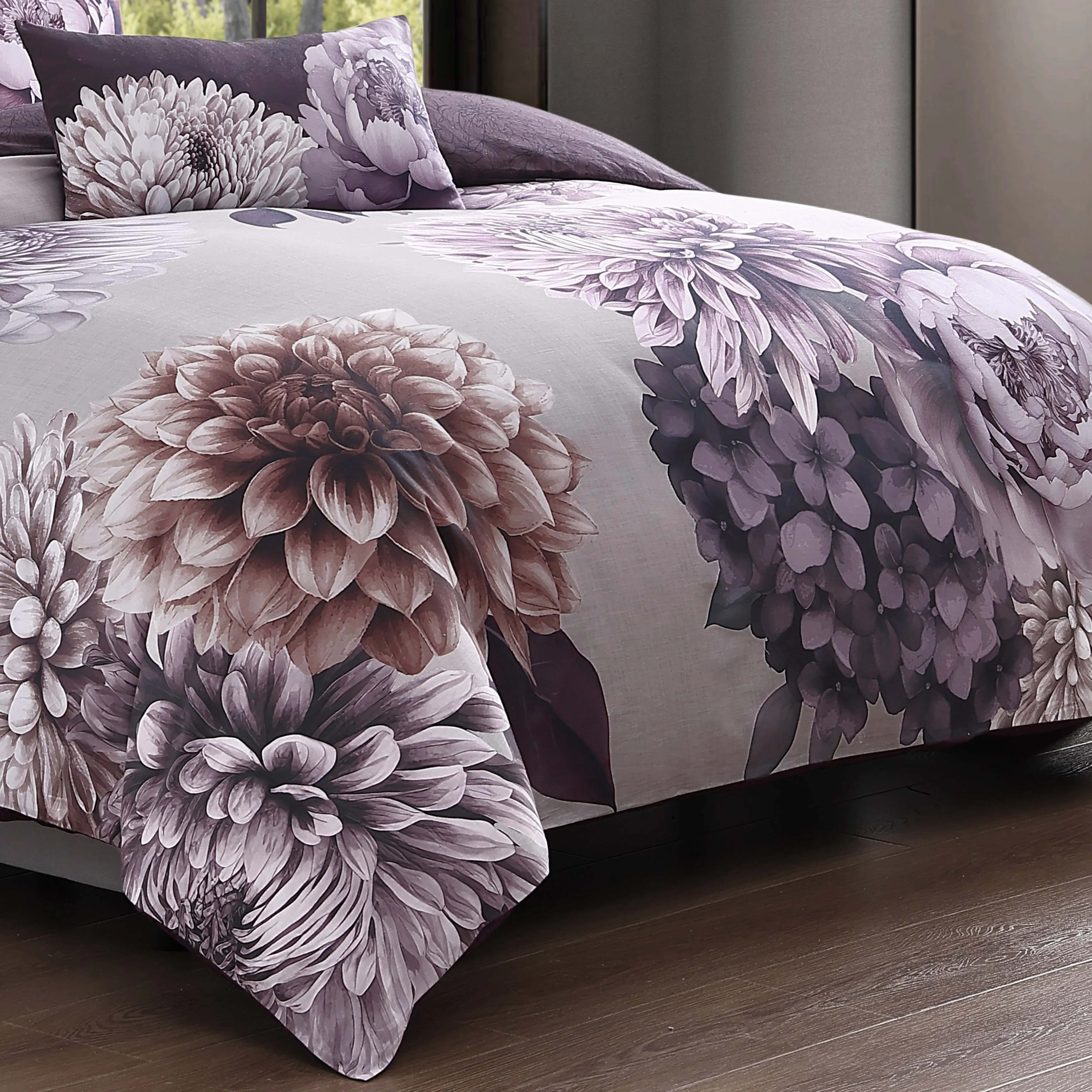 Bebejan Plum Petal 5 Piece Reversible Comforter Set sold by Zulily product image thumbnail 5
