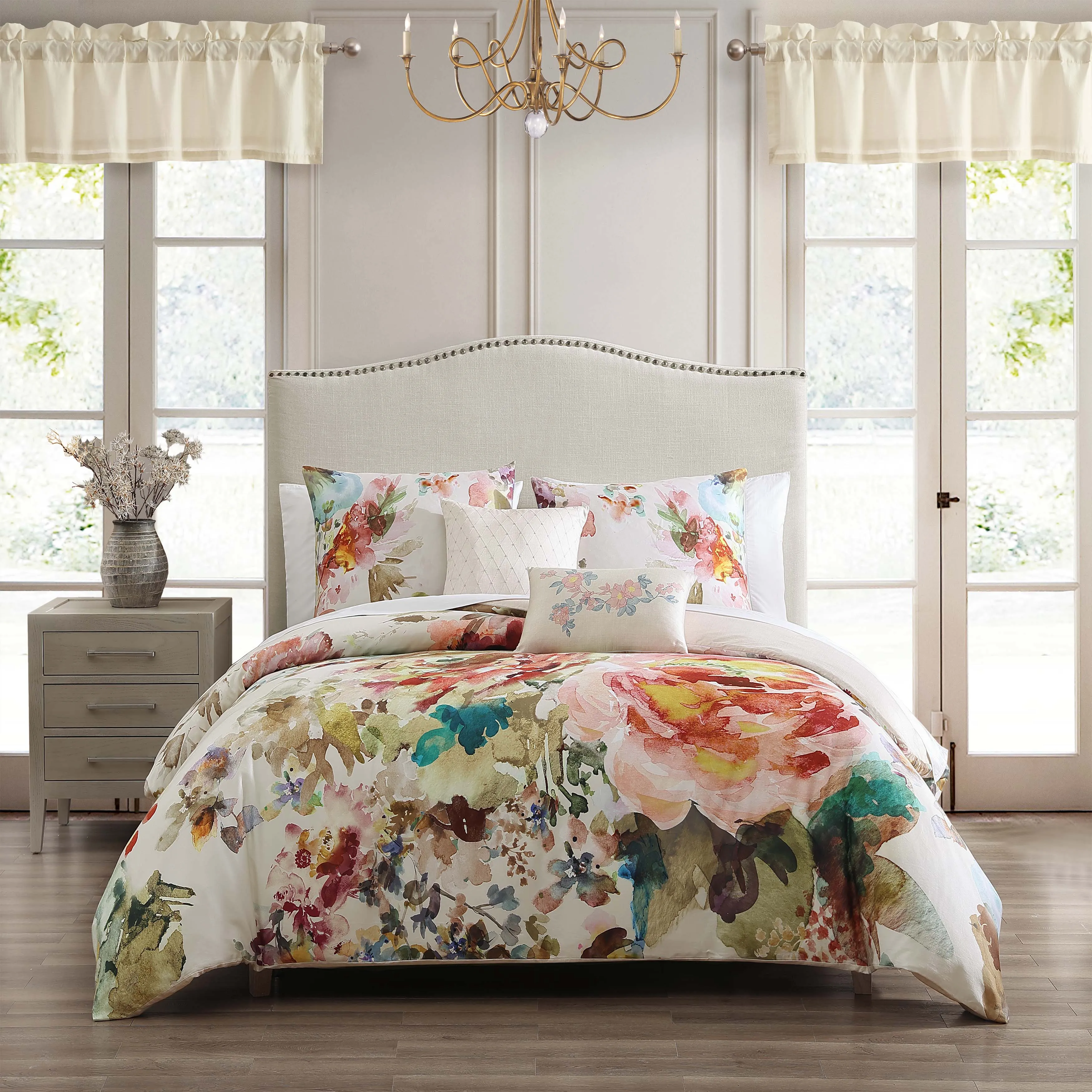 Bebejan Antique Flowers Ivory 5 Piece Reversible Comforter Set sold by Zulily