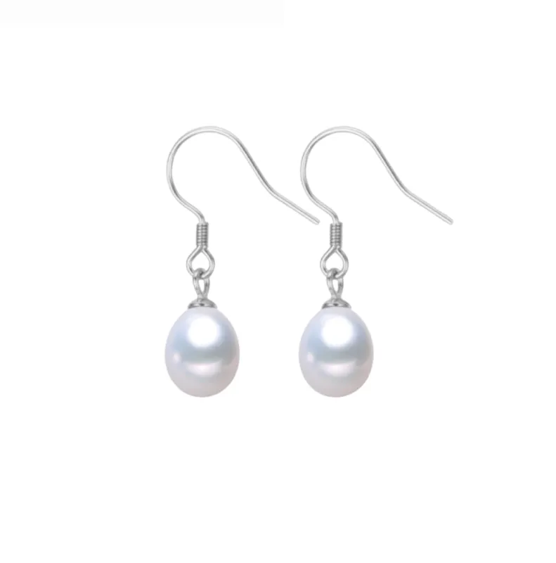 White Teardrop Freshwater Pearl Drop Earrings sold by Zulily