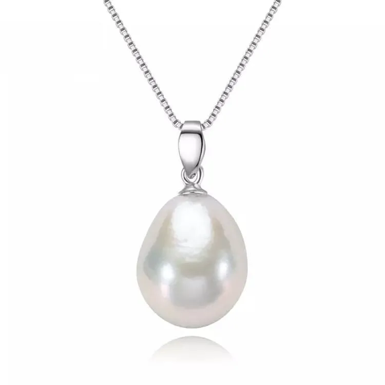 Cultured Pearl & Sterling Silver Baroque Pendant Necklace sold by Zulily