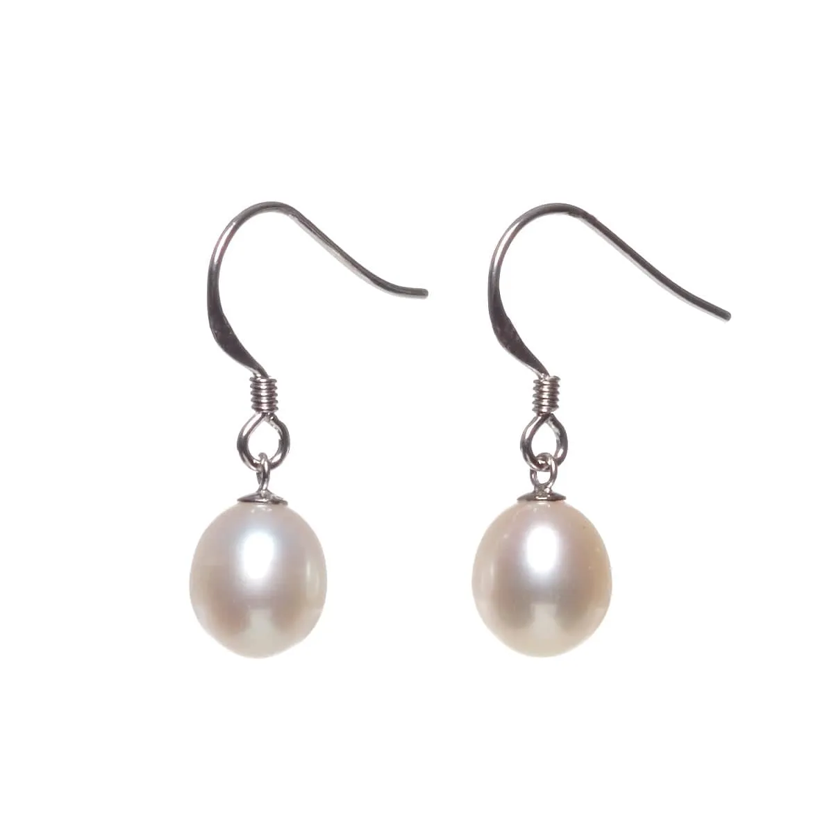 White Freshwater Pearl Drop Earrings sold by Zulily