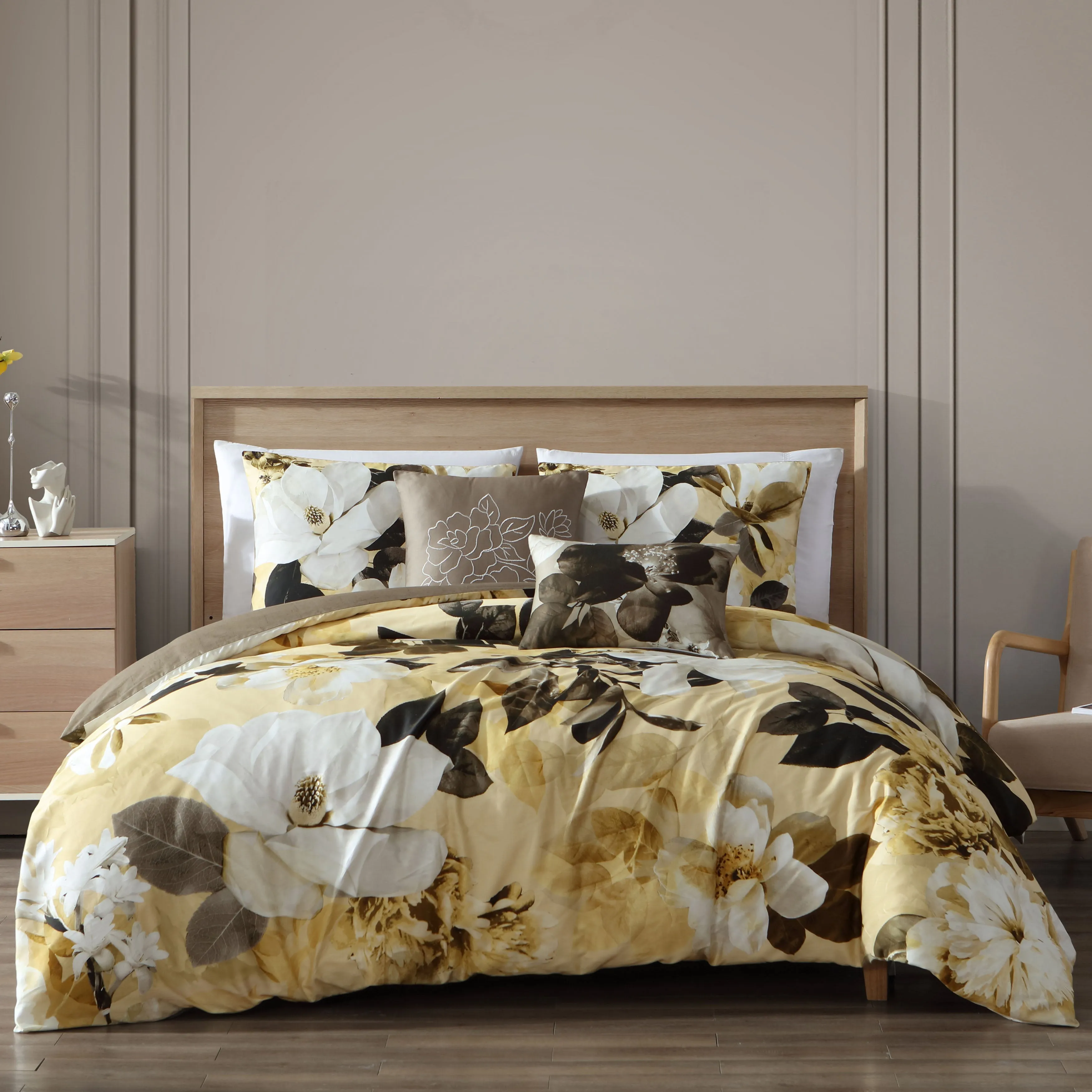 Bebejan Magnolia 5 Piece Reversible Comforter Set sold by Zulily product image thumbnail 2