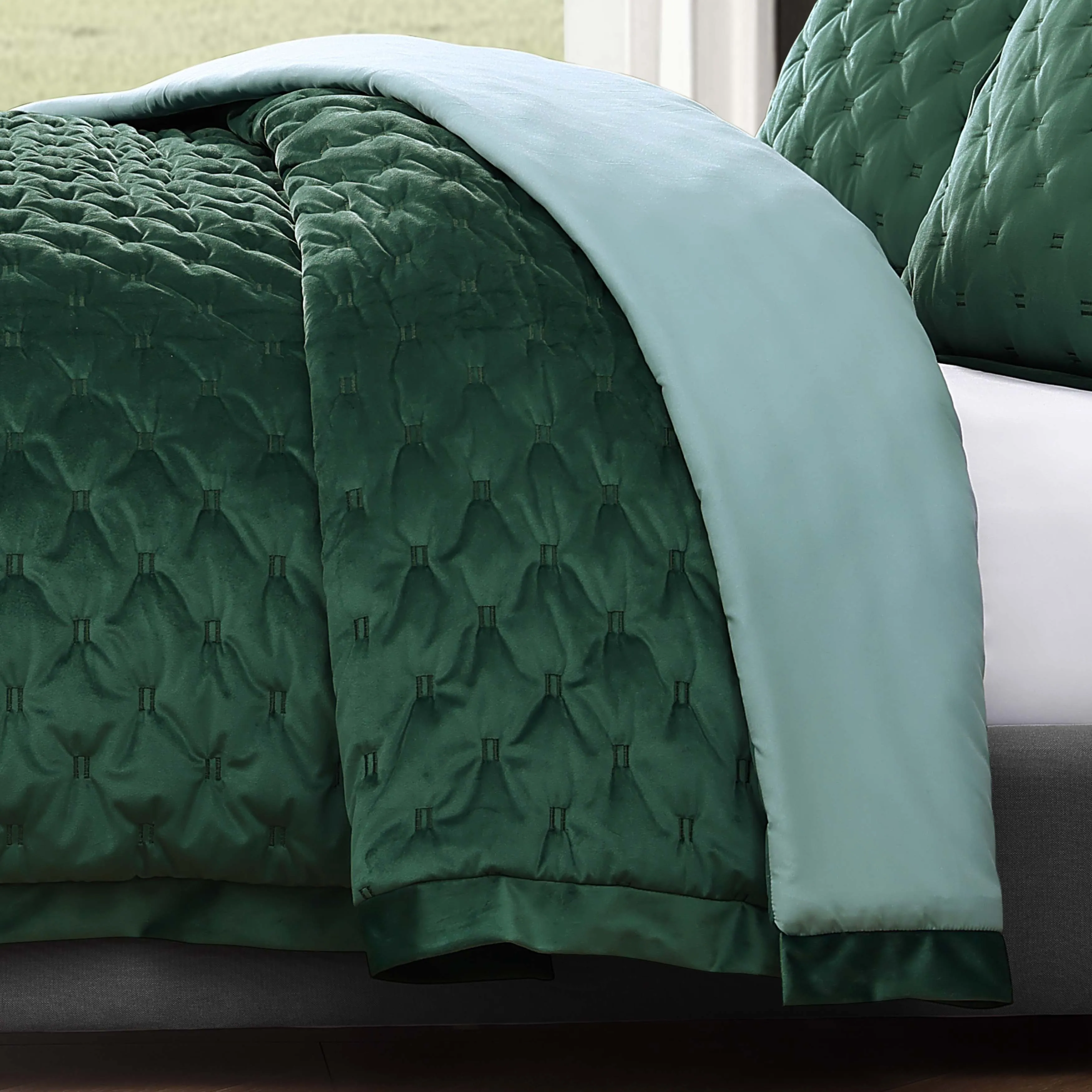 Bebejan 3 Piece Velvet Comforter Set sold by Zulily product image thumbnail 4