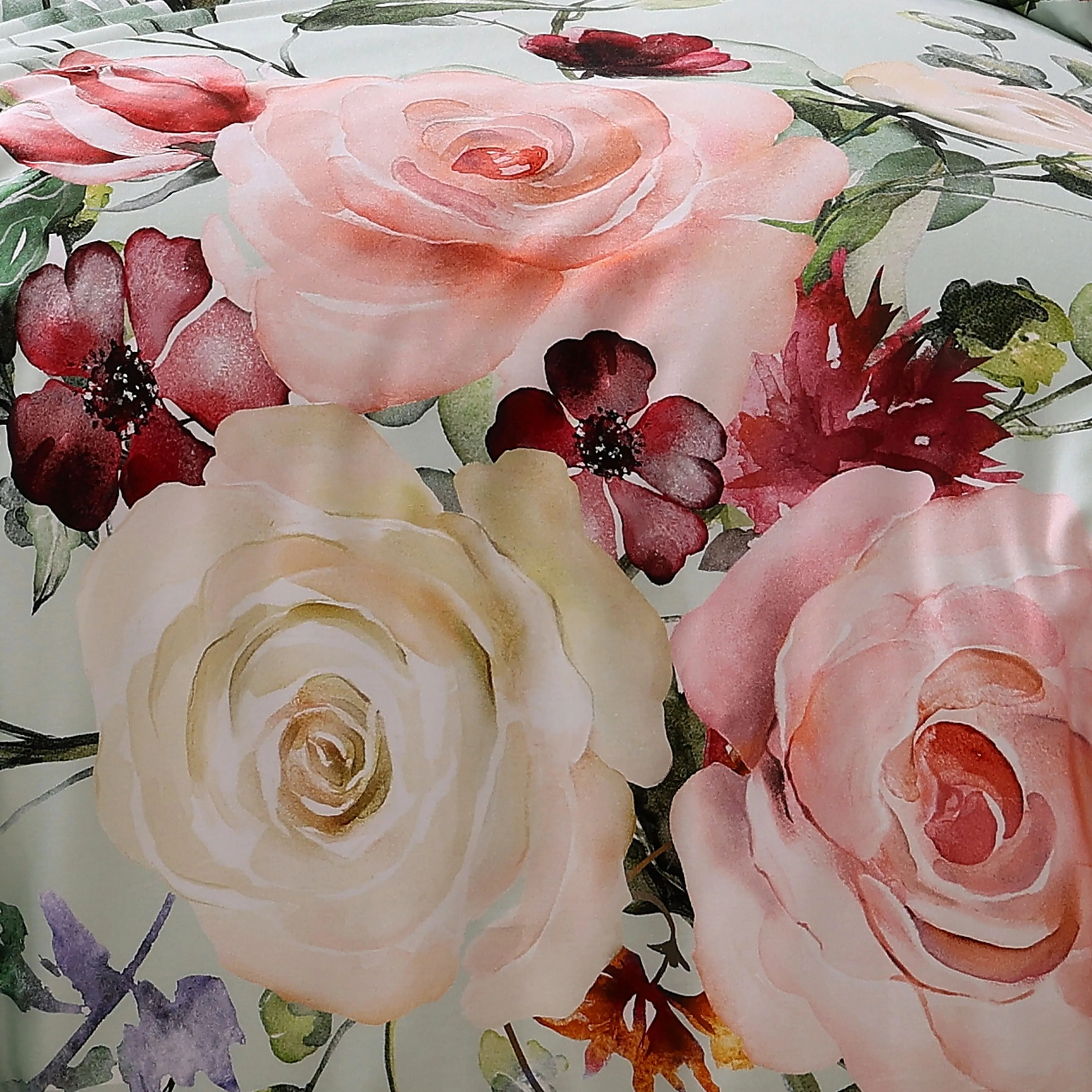 Bebejan Rose on Misty Green 5 Piece Reversible Comforter Set sold by Zulily product image thumbnail 2