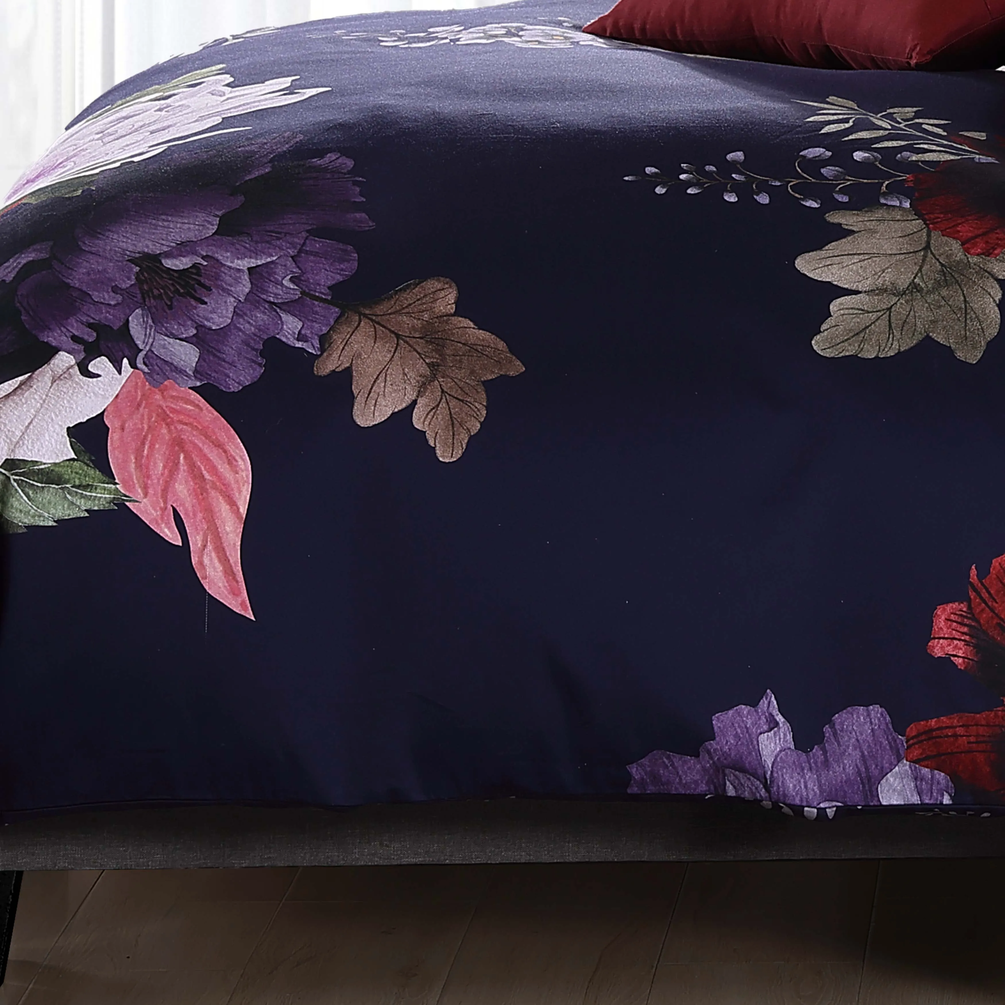 Bebejan Deep Purple Garden 5 Piece Reversible Comforter Set sold by Zulily product image thumbnail 4