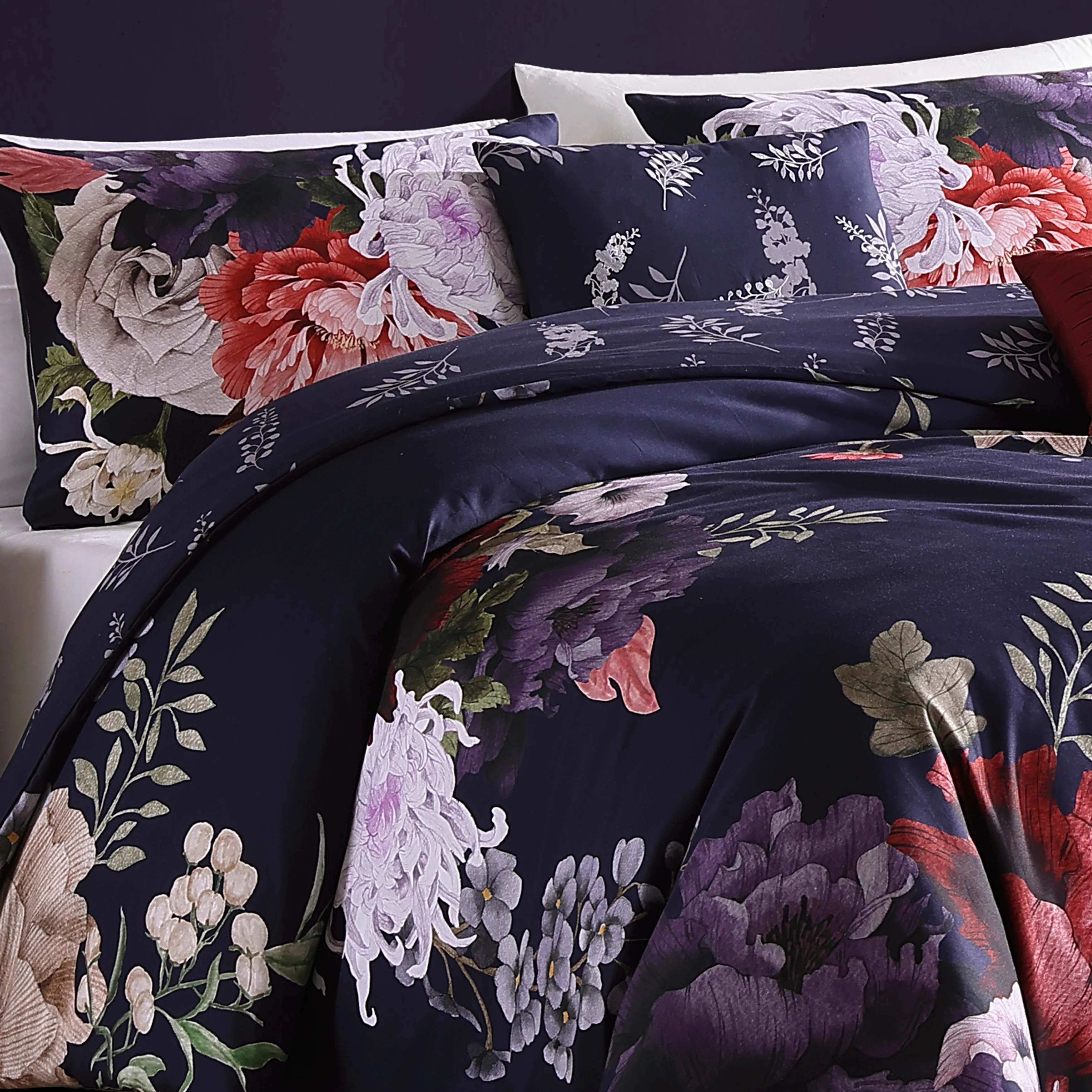 Bebejan Deep Purple Garden 5 Piece Reversible Comforter Set sold by Zulily product image thumbnail 2