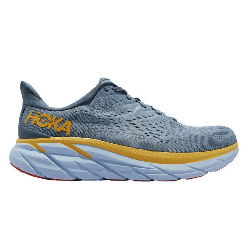 Hoka Men's Clifton 8 Goblin Blue/Mountain Spring sold by Zulily