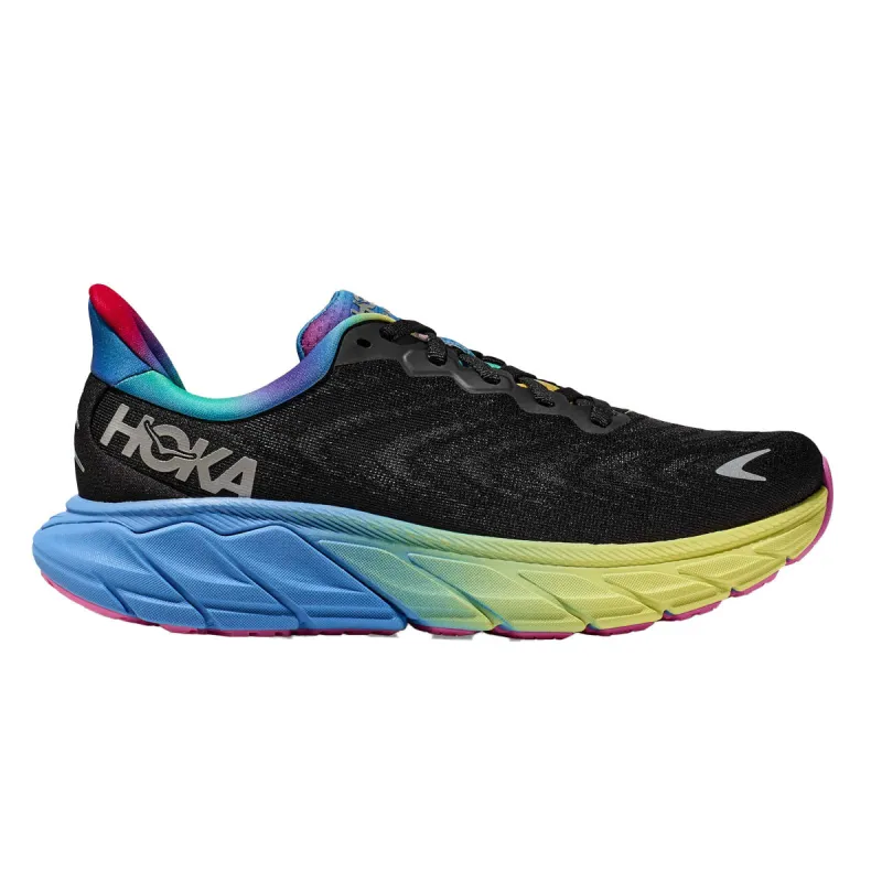 Hoka Men's Arahi 6 Black/Rainbow sold by Zulily