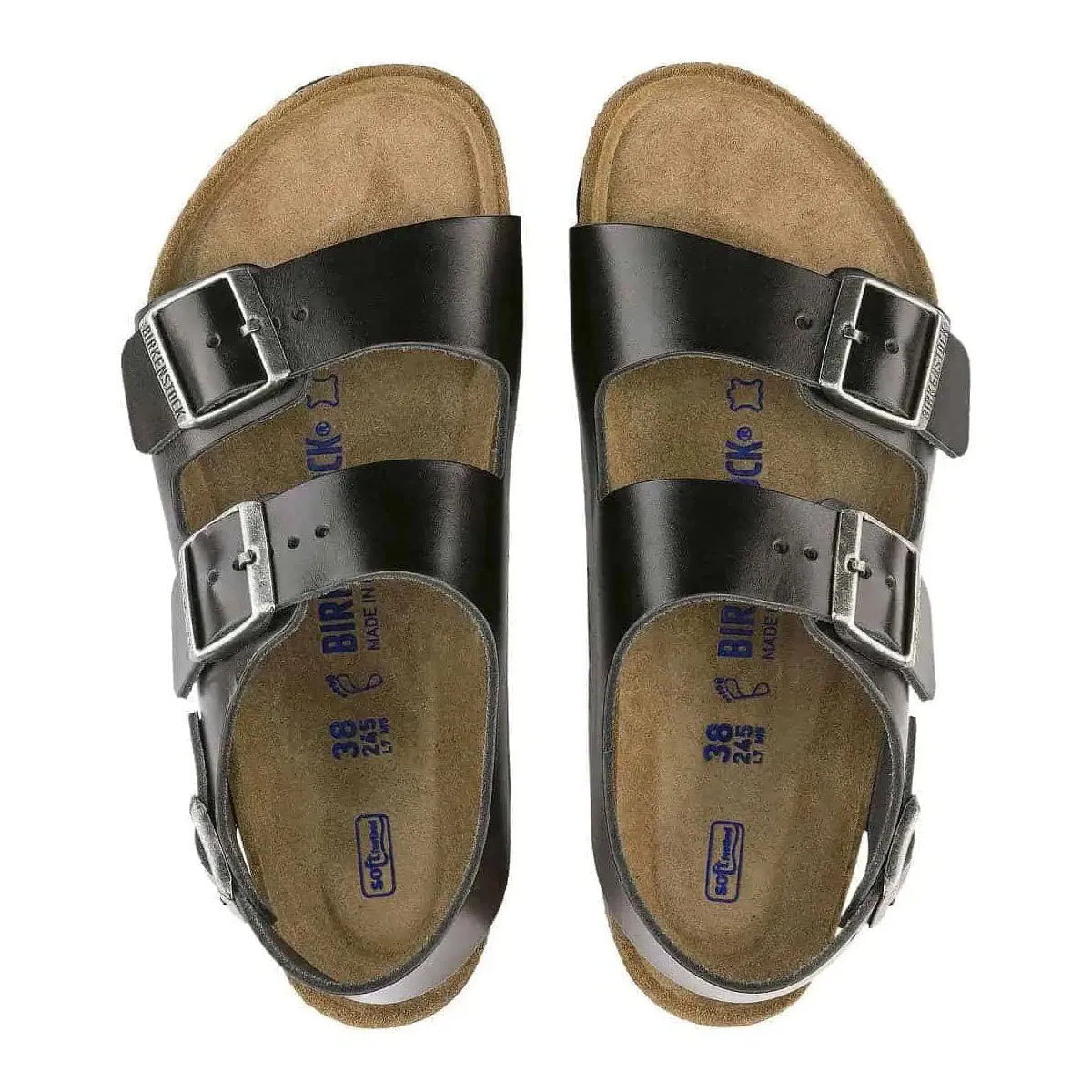 Birkenstock Women's Milano Soft Footbed Smooth Leather Amalfi Sandals sold by Zulily product image thumbnail 3