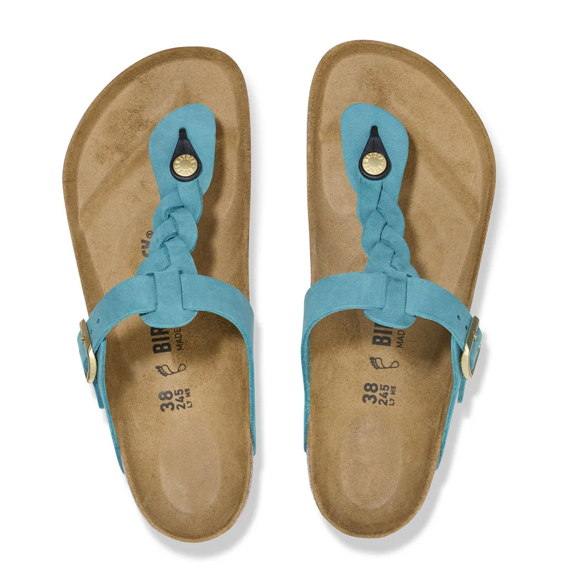 Birkenstock Women's Gizeh Braided Natural Leather Oiled Sandals sold by Zulily product image thumbnail 3