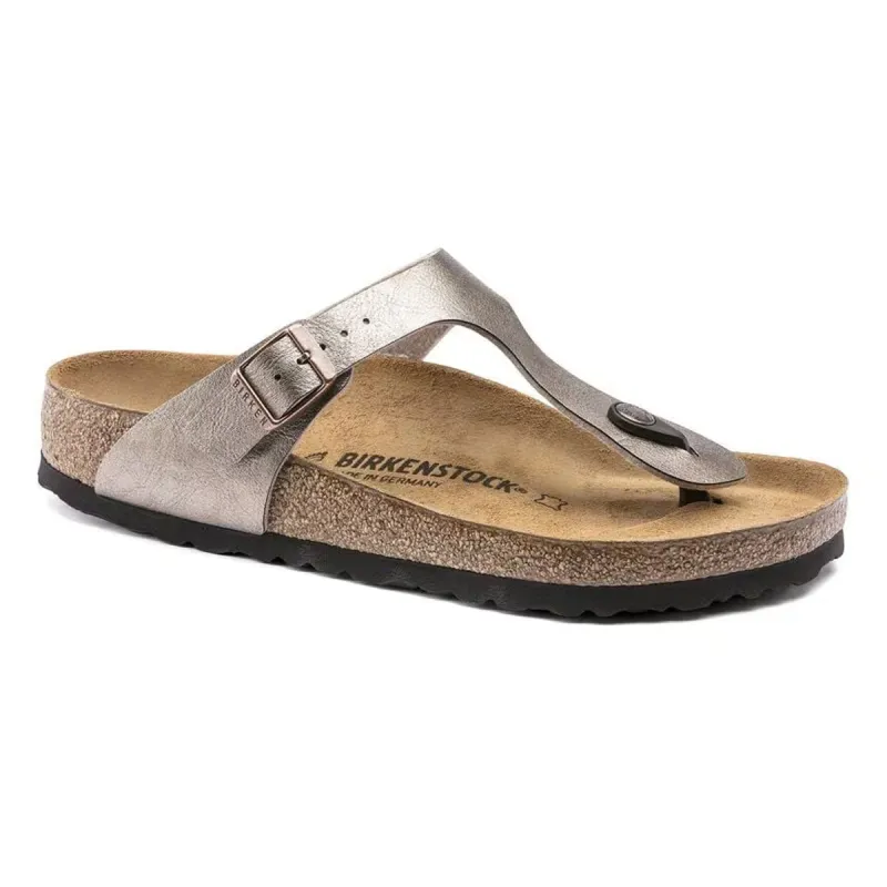 Birkenstock Women's Gizeh Birko-Flor Graceful Taupe sold by Zulily
