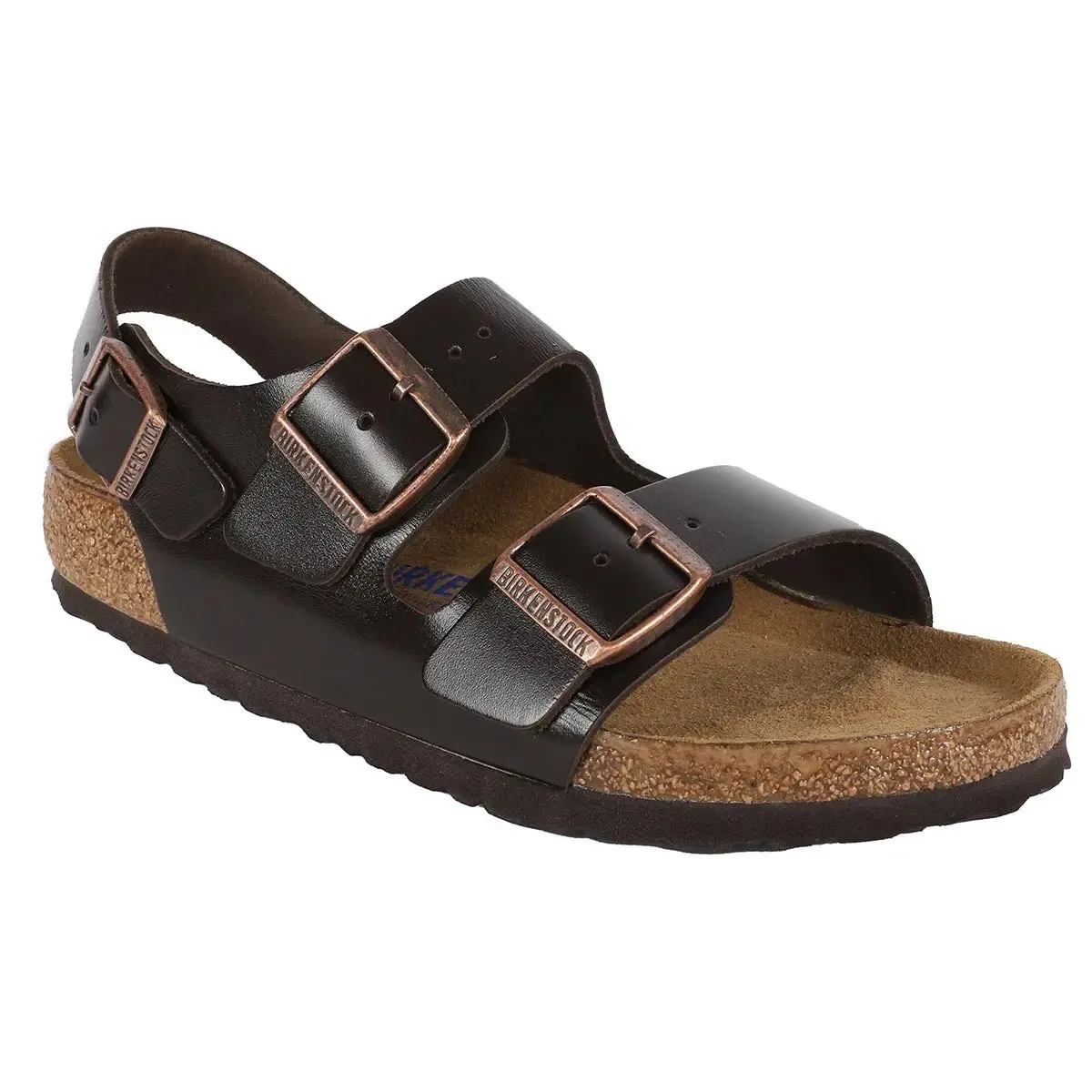 Birkenstock Milano Soft Footbed Smooth Leather Sandals sold by Zulily product image thumbnail 5