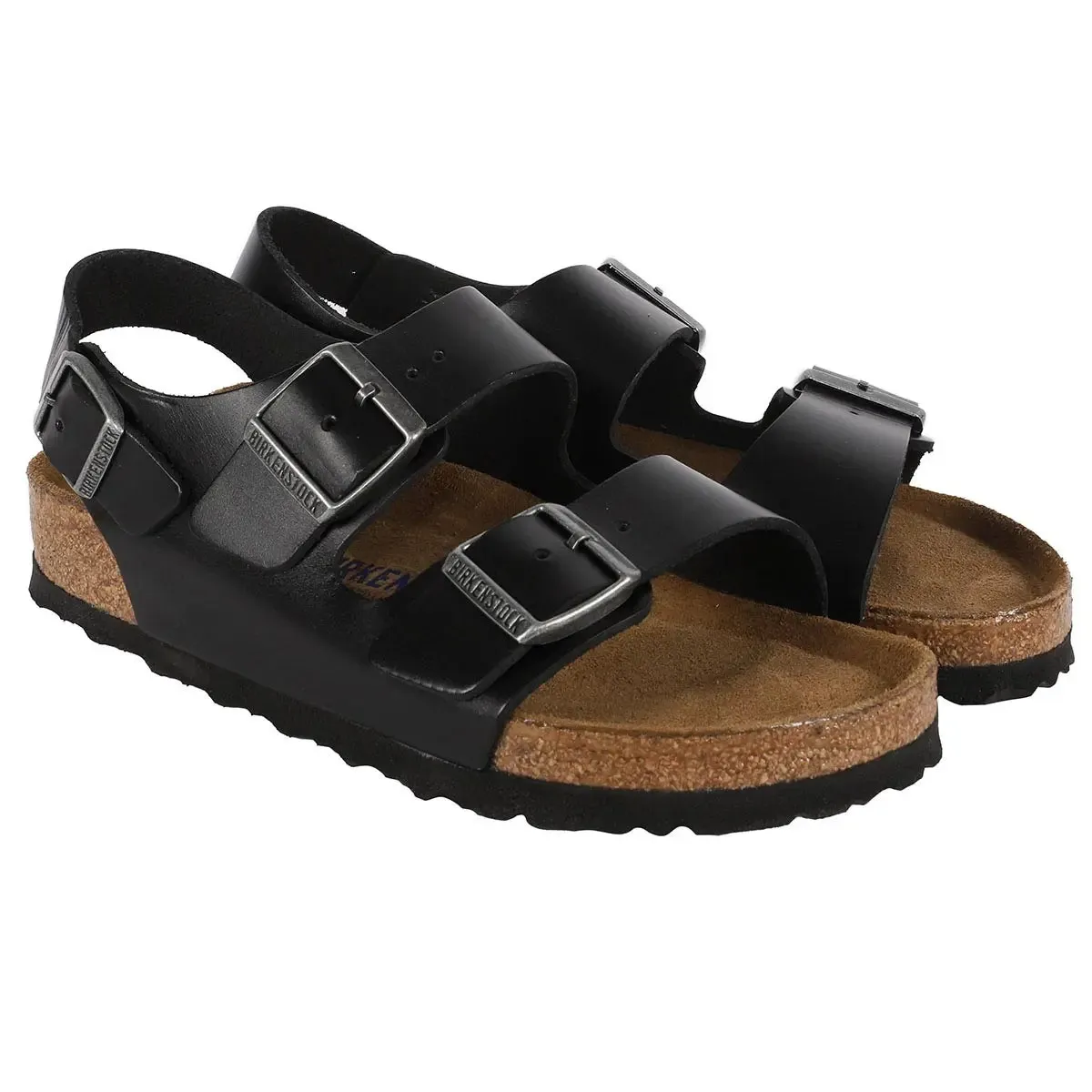 Birkenstock Milano Soft Footbed Smooth Leather Sandals sold by Zulily product image thumbnail 4
