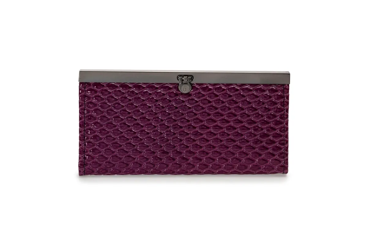 Purple Faux Alligator Wallet Purse sold by Zulily