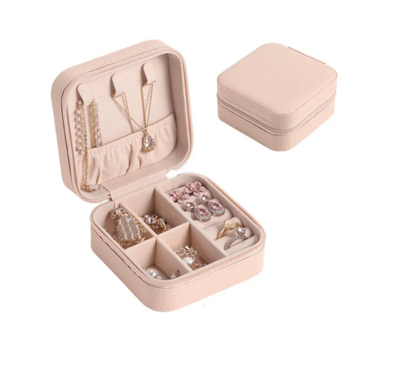 Pink Square Travel Jewelry Case sold by Zulily