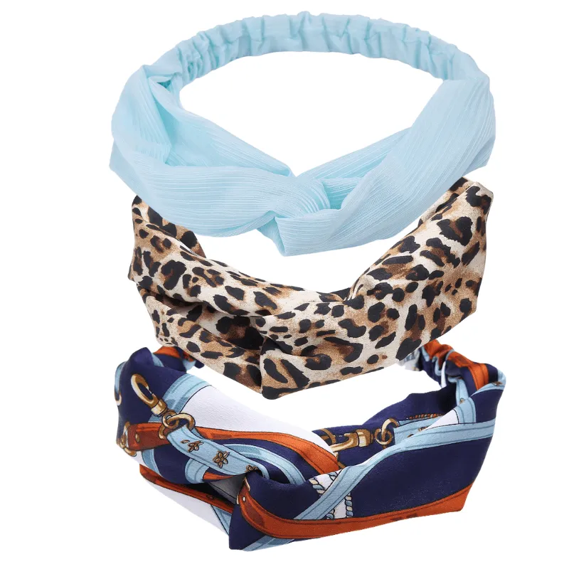 Orange, Blue & Navy Rope Patterned Twisted Headband - Don't AsK - set of 2 sold by Zulily