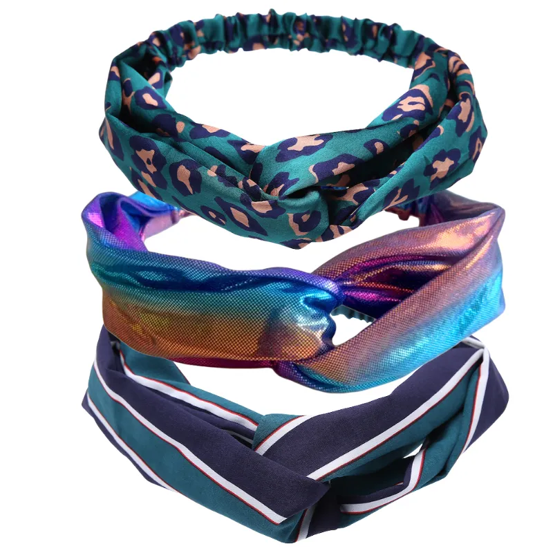 Teal & Terracotta Leopard Print Satine Twisted Headband - Don't AsK - set of 3 sold by Zulily