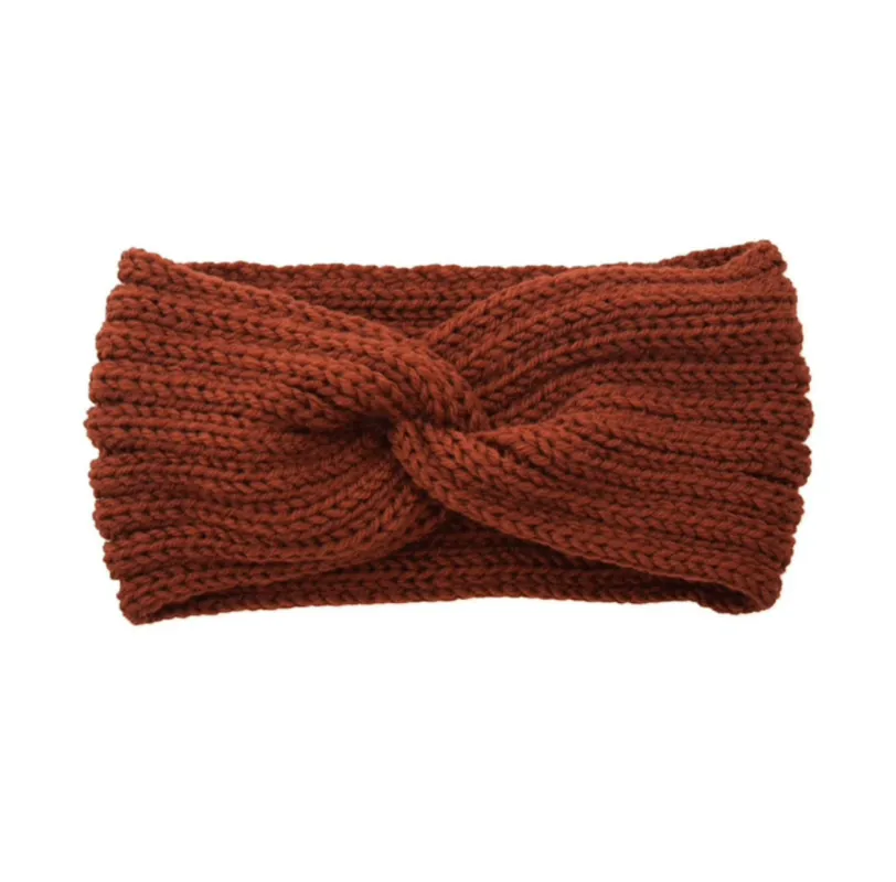 Rust Colored Knit Twisted Headband sold by Zulily