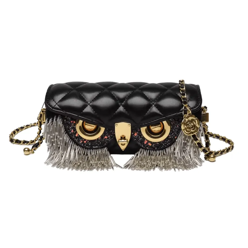 Whimsical Owl Face Crossbody Bag and Quilted Faux Leather Purse sold by Zulily