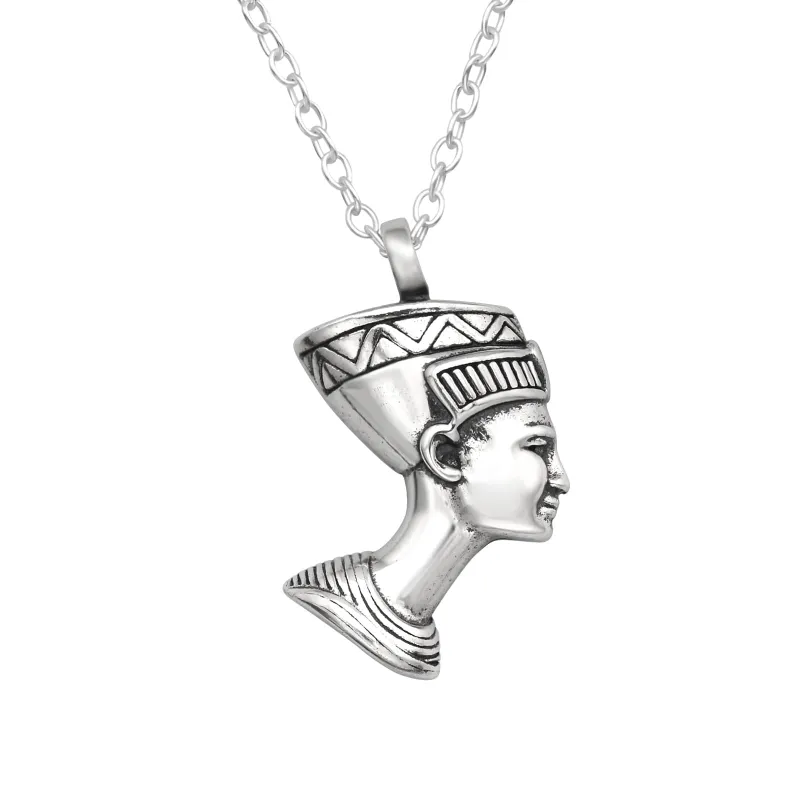 Sterling Silver Dainty Nefertiti Pendant Necklace sold by Zulily