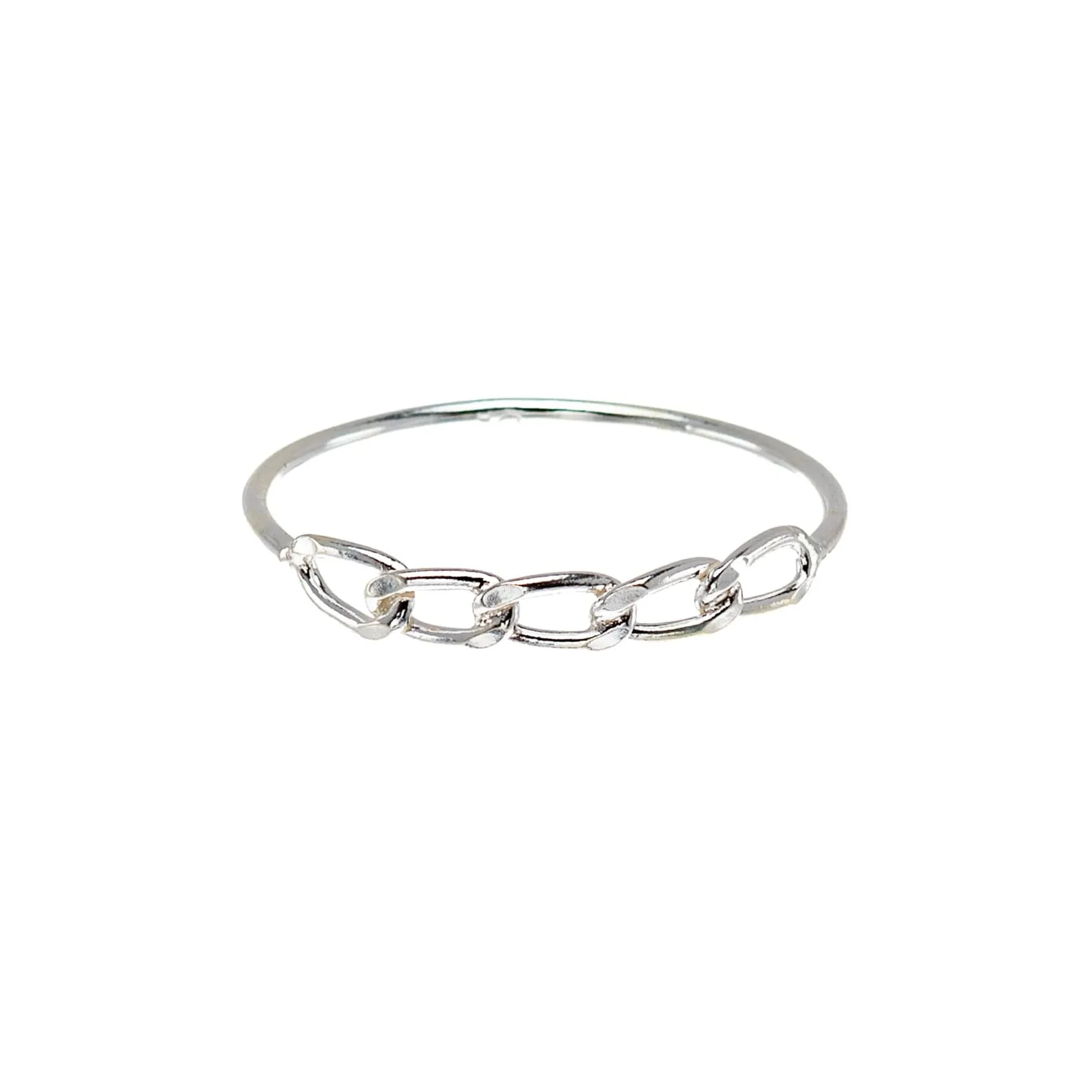 Sterling Silver Link Ring sold by Zulily product image thumbnail 4