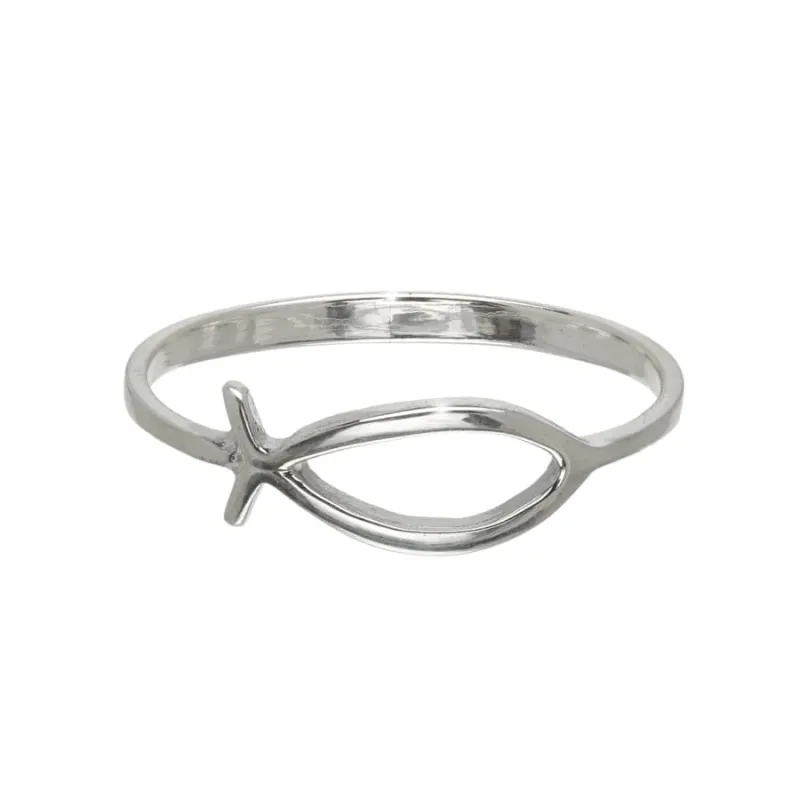 Sterling Silver Open Fish Ring sold by Zulily