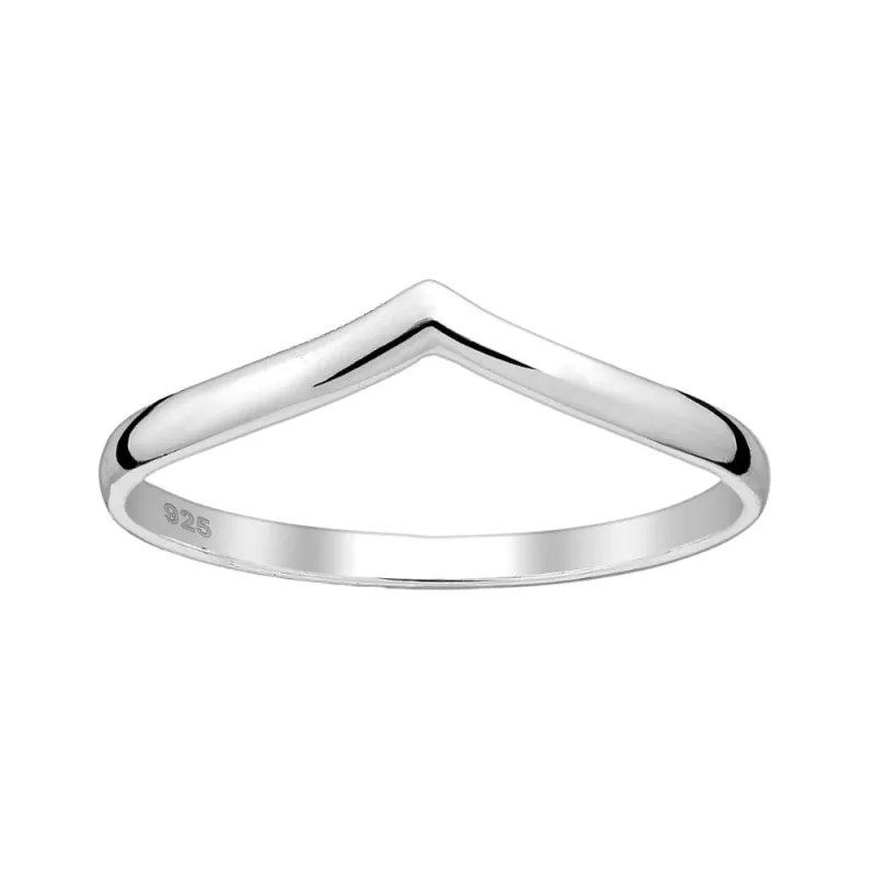 Sterling Silver V Shape Ring sold by Zulily