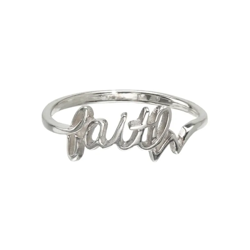 Sterling Silver Faith Ring sold by Zulily