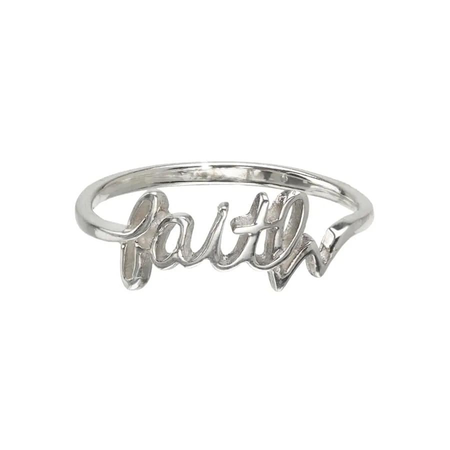 Sterling Silver Faith Ring sold by Zulily product image thumbnail 3