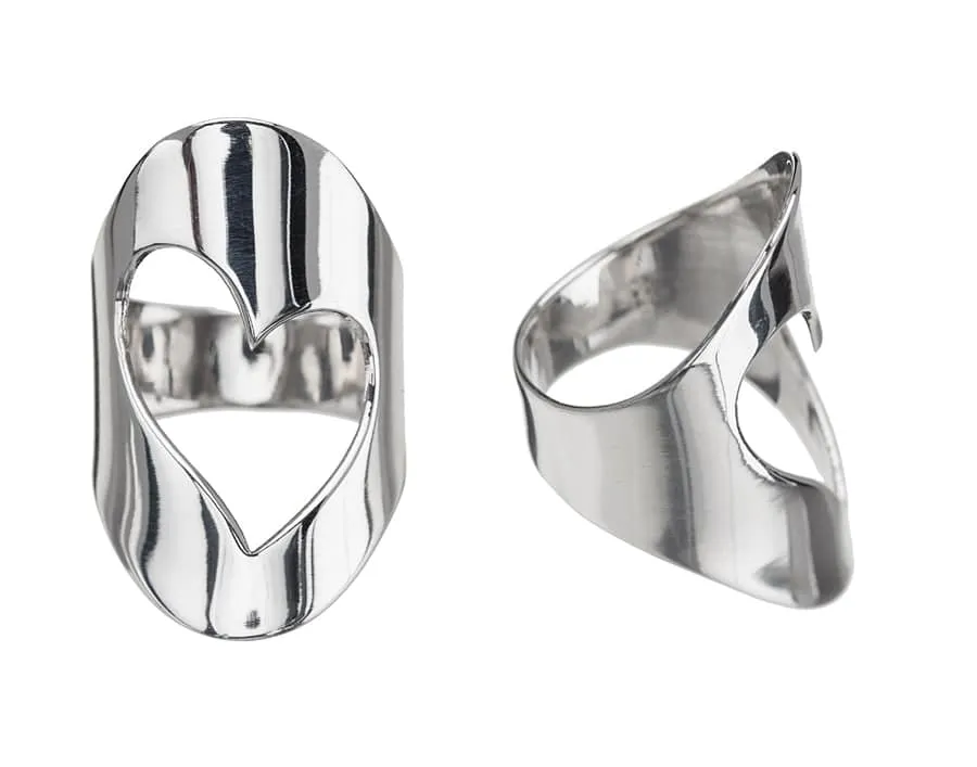 Sterling Silver Heart Cut Out Ring sold by Zulily product image thumbnail 3