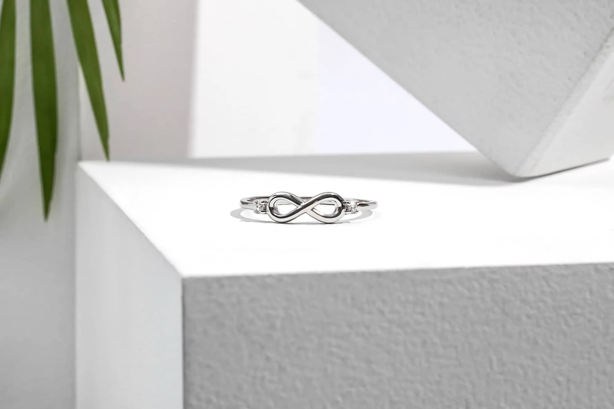 Cubic Zirconia and Sterling Silver Infinity Ring sold by Zulily