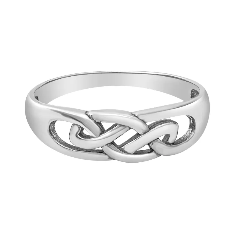 Sterling Silver Woven Celtic Band Ring sold by Zulily