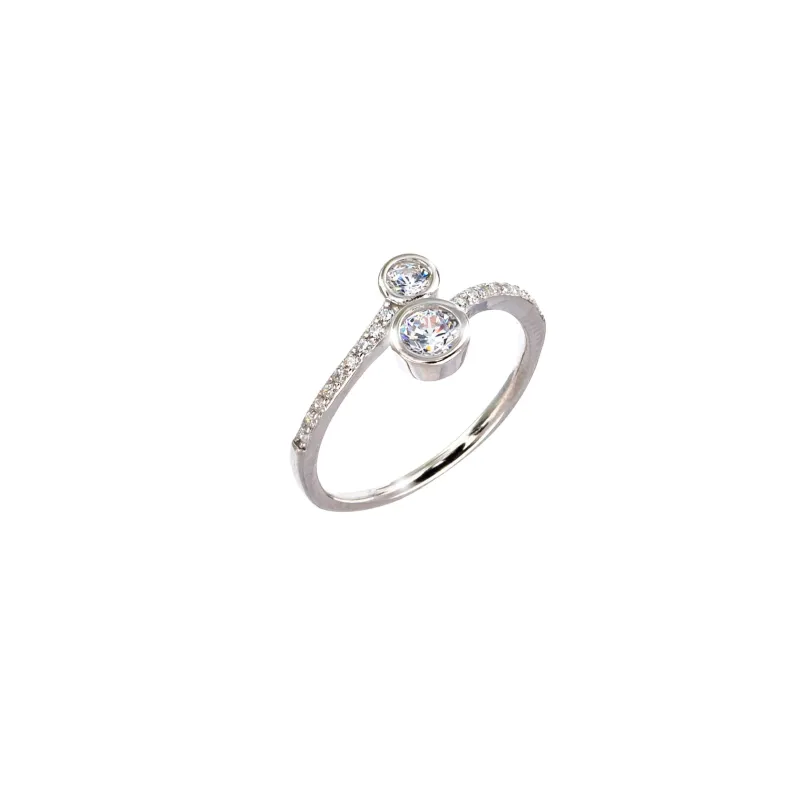Sterling Silver & Cubic Zirconia PavÃ© Ring sold by Zulily