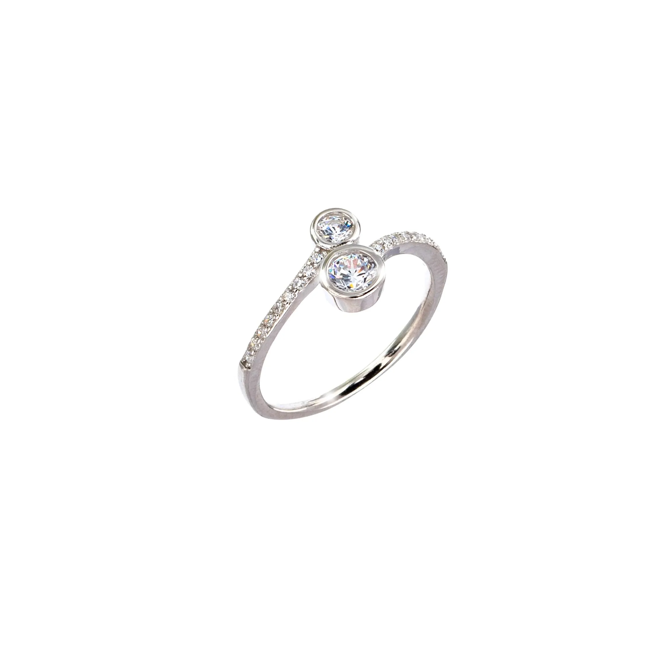 Sterling Silver & Cubic Zirconia Pavé Ring sold by Zulily product image thumbnail 3
