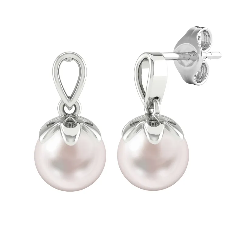 Sterling Silver Freshwater Pearl Drop Earrings sold by Zulily