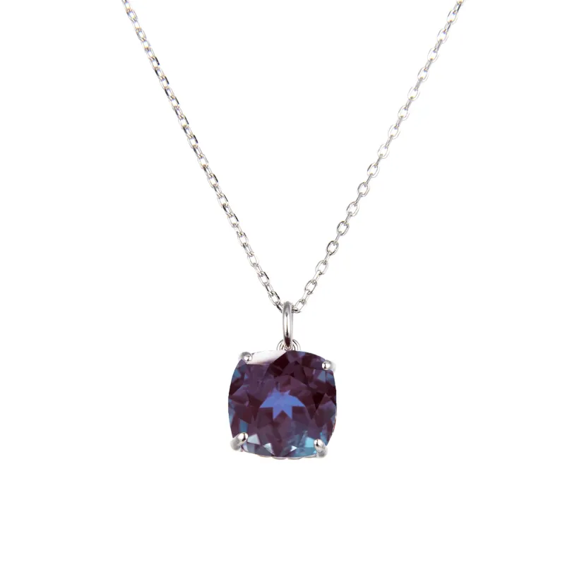 7.50CT Color Changing Alexandrite Sterling Silver Solitaire Pendant Necklace sold by Zulily