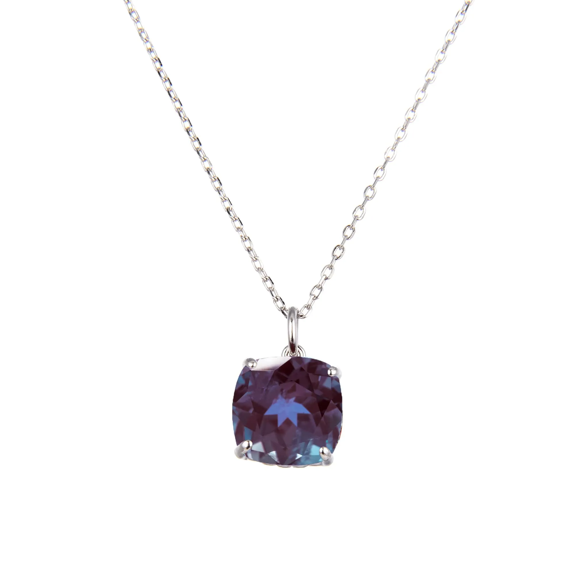 7.50CT Color Changing Alexandrite Sterling Silver Solitaire Pendant Necklace sold by Zulily