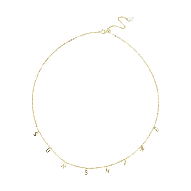 Gold Over Sterling Silver Pearl Sunshine Necklace with 18" Chain sold by Zulily