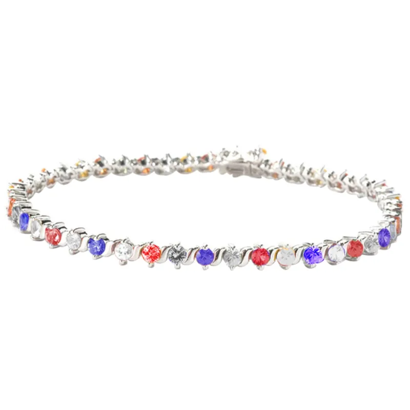 V3 Jewelry Silvertone Cubic Zirconia Tennis Bracelet sold by Zulily