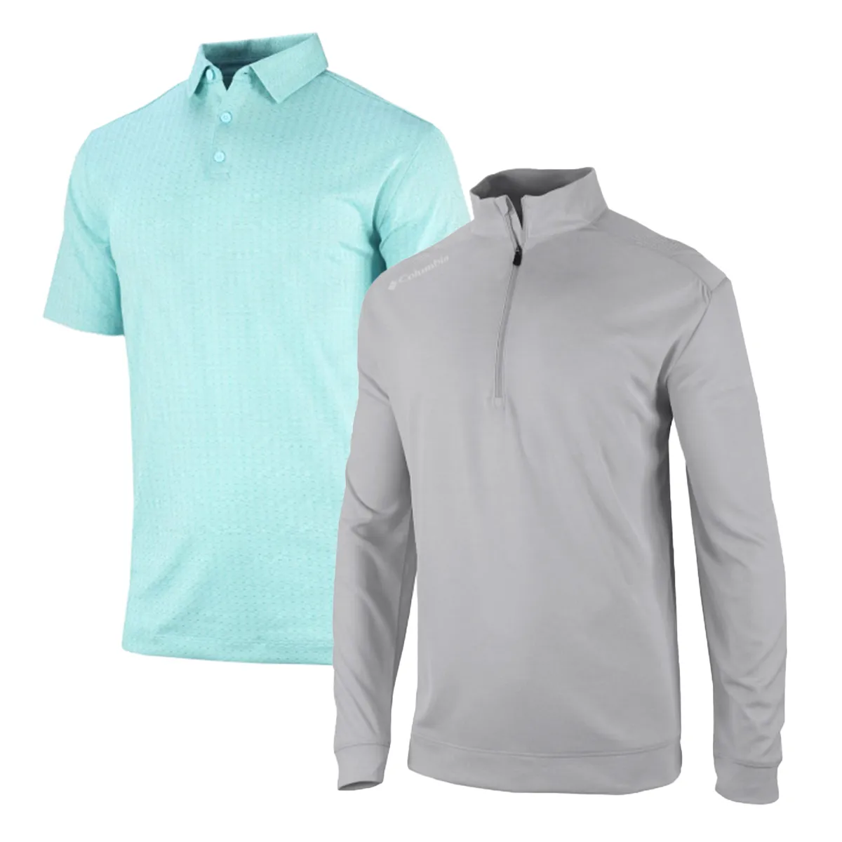 Columbia Men's Gulf Stream Crosswater Ridge Polo + Cool Crey Oakland Downs Pullover sold by Zulily