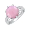 Pink Opal Sterling Silver Solitaire Ring sold by Zulily