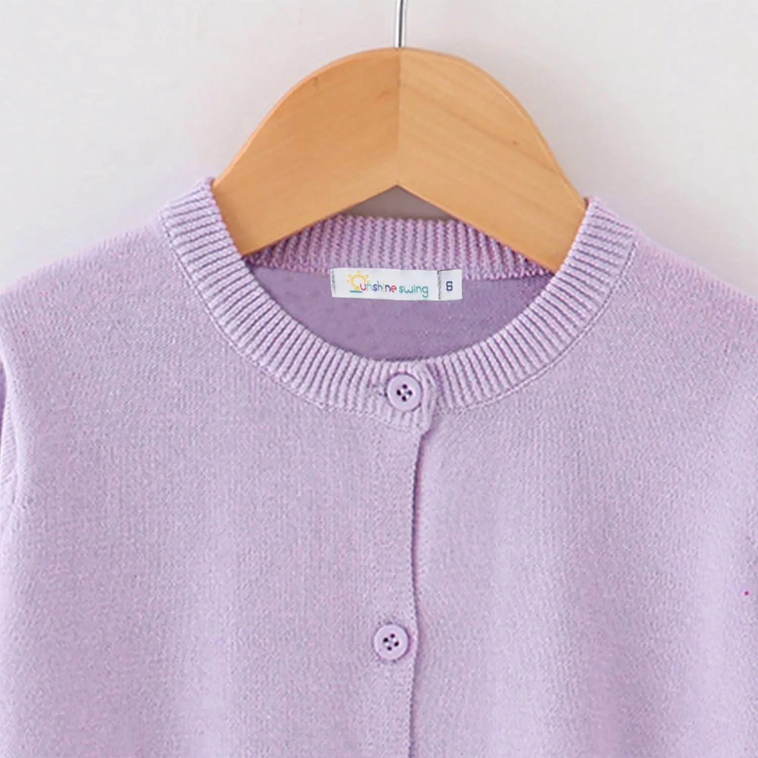 Lavender Crewneck Cardigan sold by Zulily product image thumbnail 2