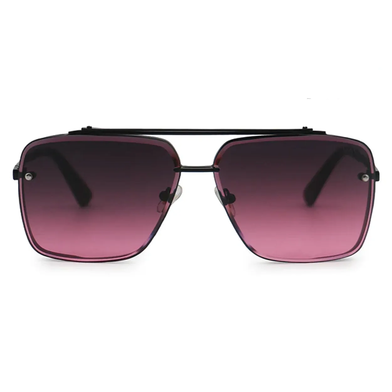 TopFoxx Bella - Ruby Oversized Squared Aviators Unisex Sunglasses sold by Zulily product image thumbnail 2